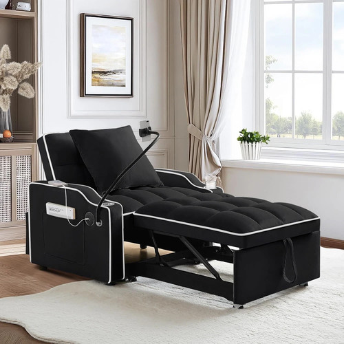 Convertible futon sofa - 3-in-1,