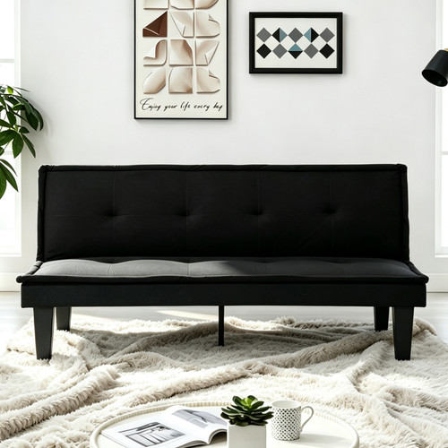 Modern faux suede - faux, futon